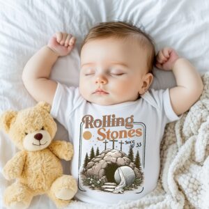 Rolling Stones Since AD 33 Baby Onesie | Cute Baby Outfit